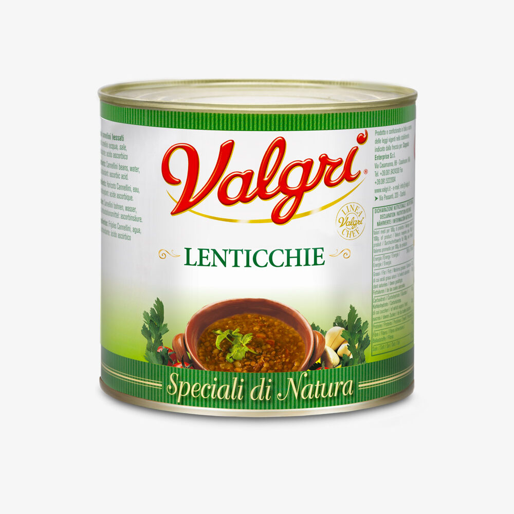 Lenticchie in scatola 2500gx6