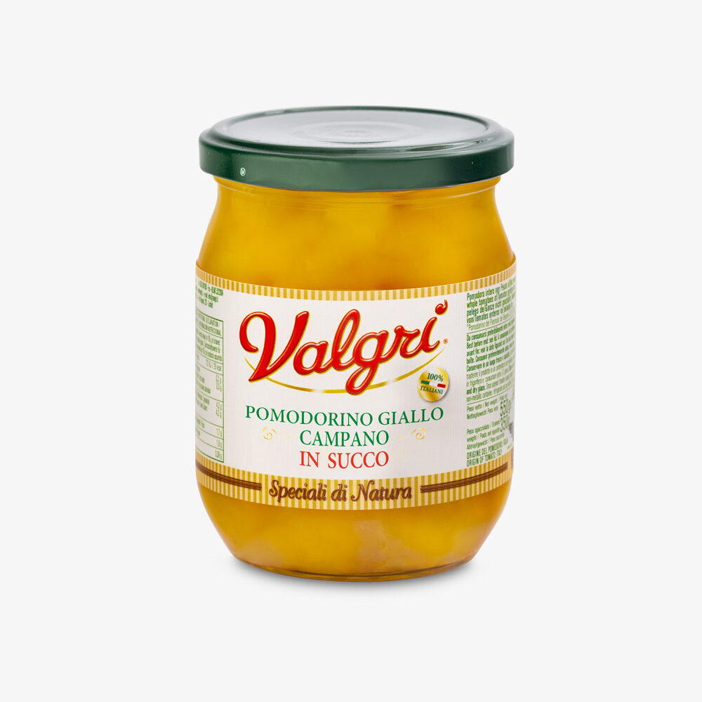 Pomodorino giallo campano intero con succo 500gx6