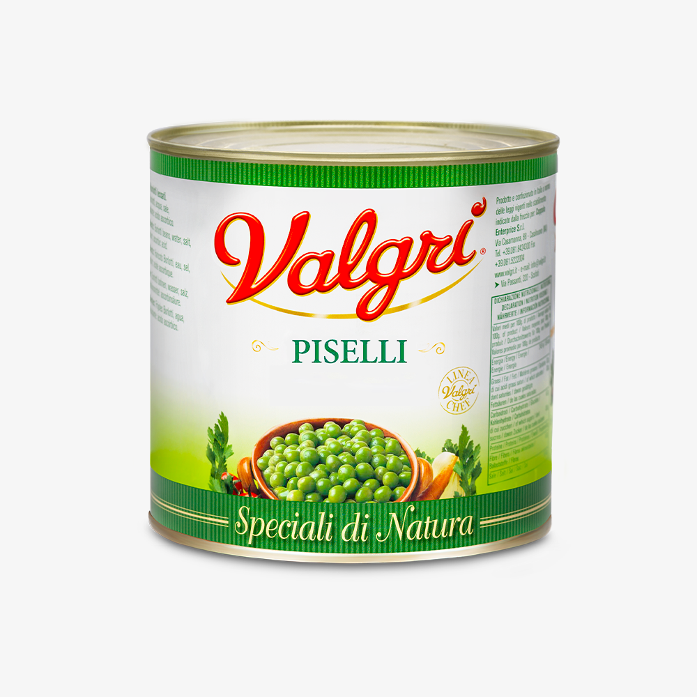 Piselli in scatola reidratati 2500gx6